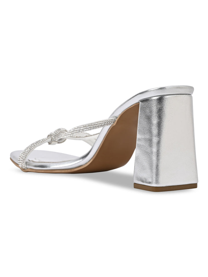 Rocia By Regal Antique Gold Women Diamond Embellished Block Heels