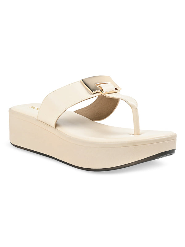 Rocia By Regal Beige Women Casual Wedge Sandals