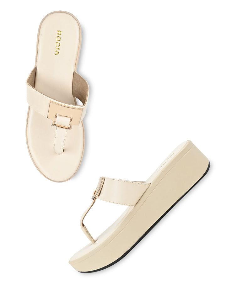 Rocia By Regal Beige Women Casual Wedge Sandals