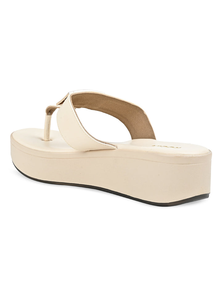 Rocia By Regal Beige Women Casual Wedge Sandals