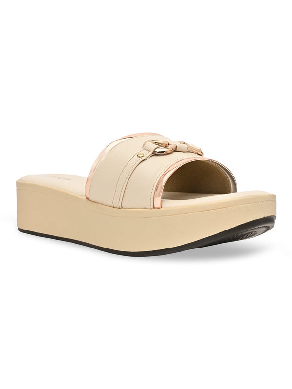 Rocia By Regal Beige Women Casual Wedges