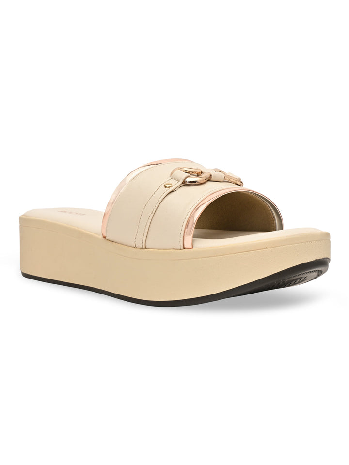 Rocia By Regal Beige Women Casual Wedges