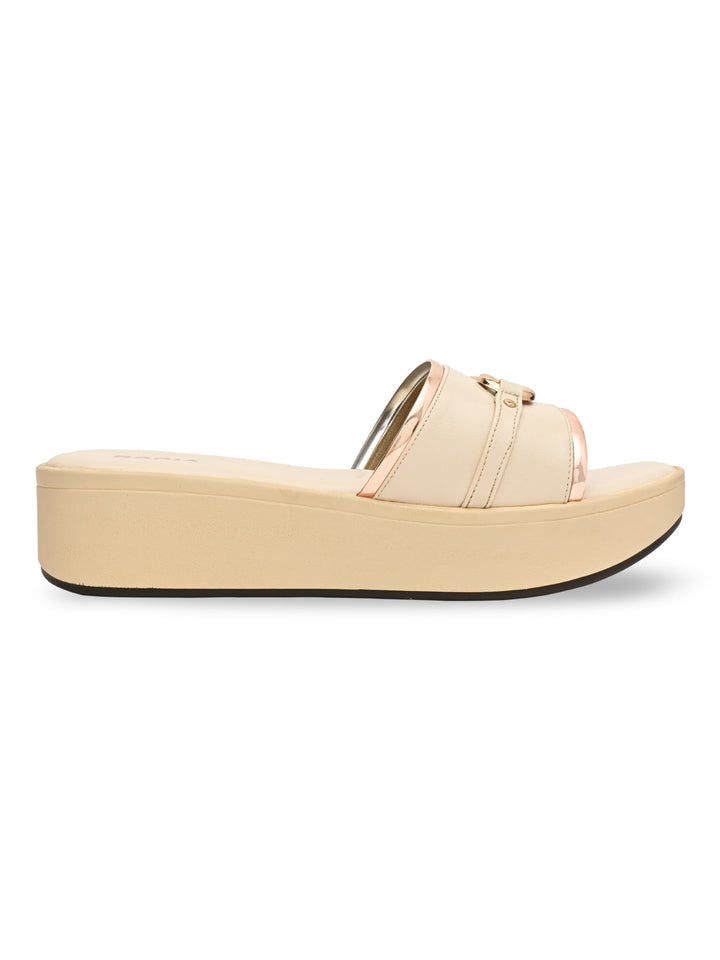 Rocia By Regal Beige Women Casual Wedges