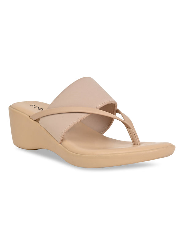 Rocia By Regal Beige Women Casual Wedges