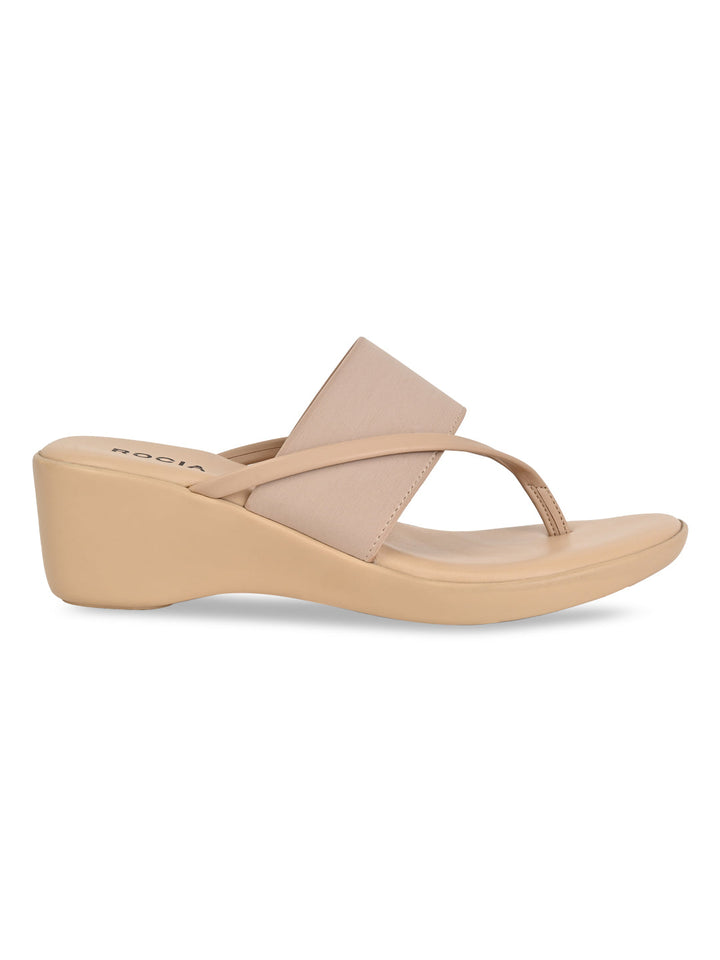 Rocia By Regal Beige Women Casual Wedges