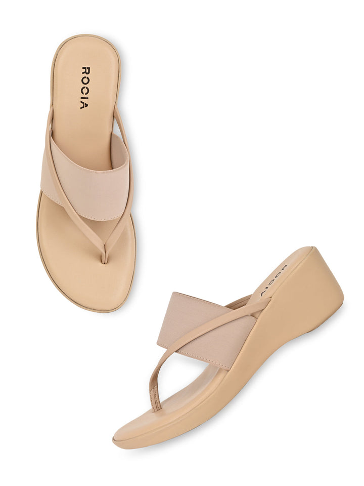 Rocia By Regal Beige Women Casual Wedges