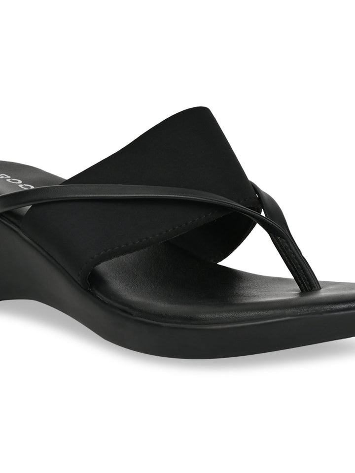 Rocia By Regal Black Women Casual Wedges