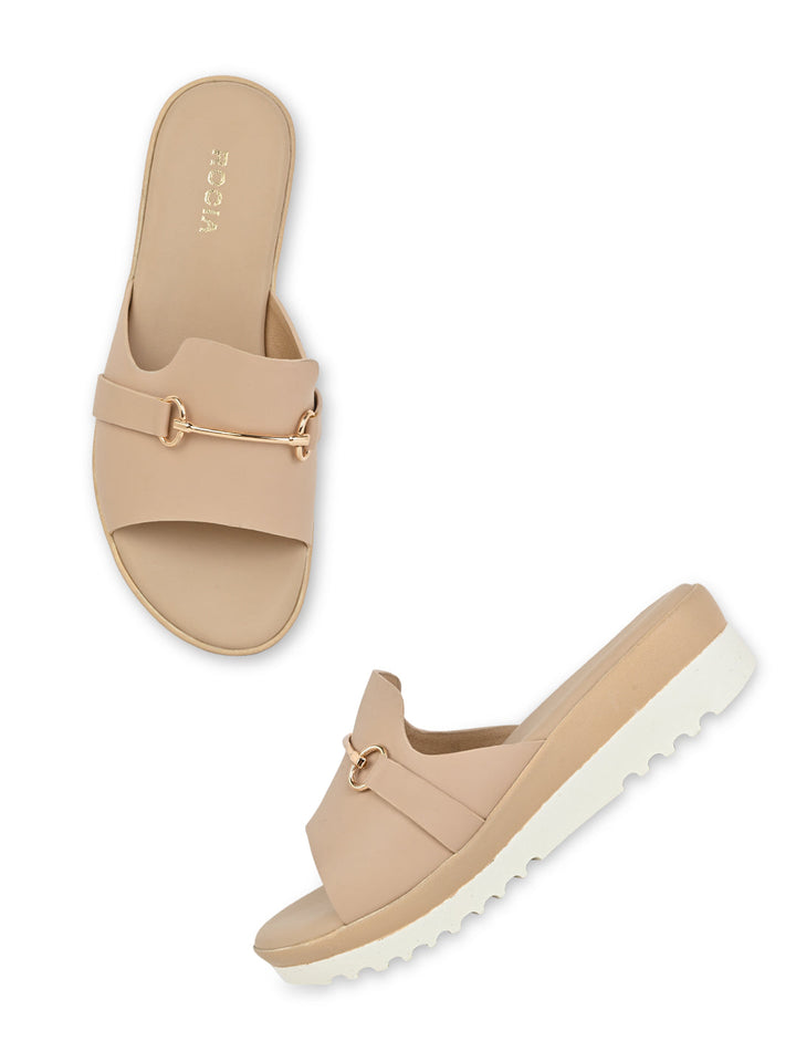 Rocia By Regal Beige Women Casual Wedges