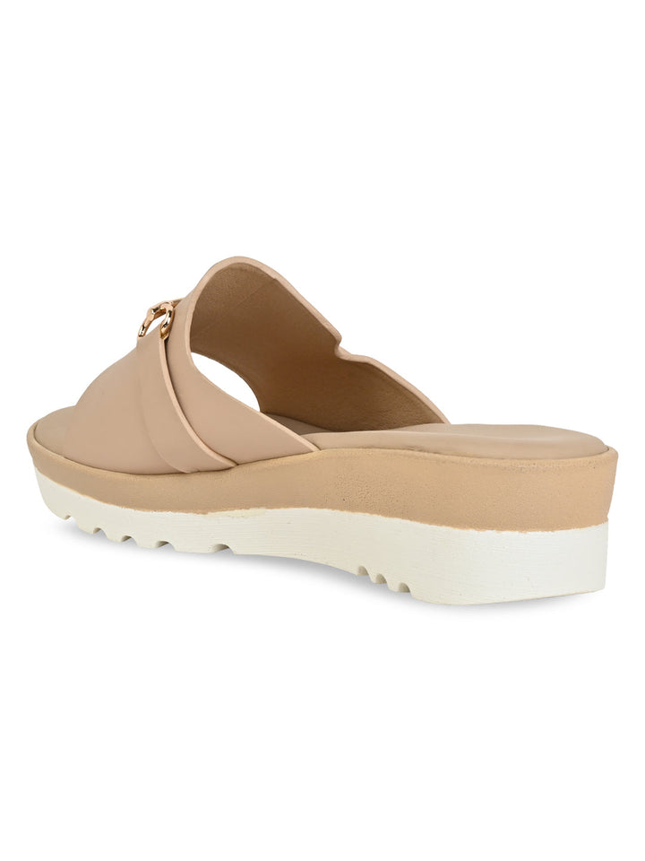 Rocia By Regal Beige Women Casual Wedges