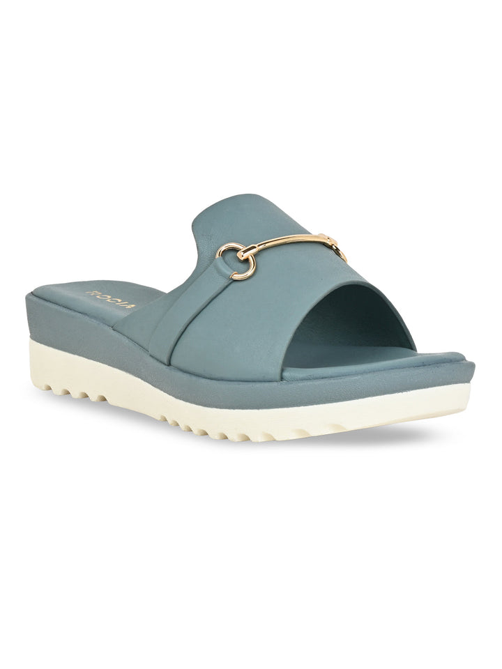 Rocia By Regal Blue Women Casual Wedges