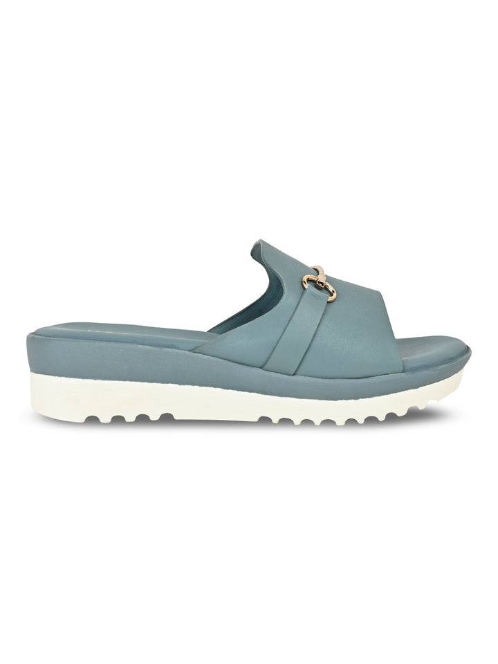 Rocia By Regal Blue Women Casual Wedges