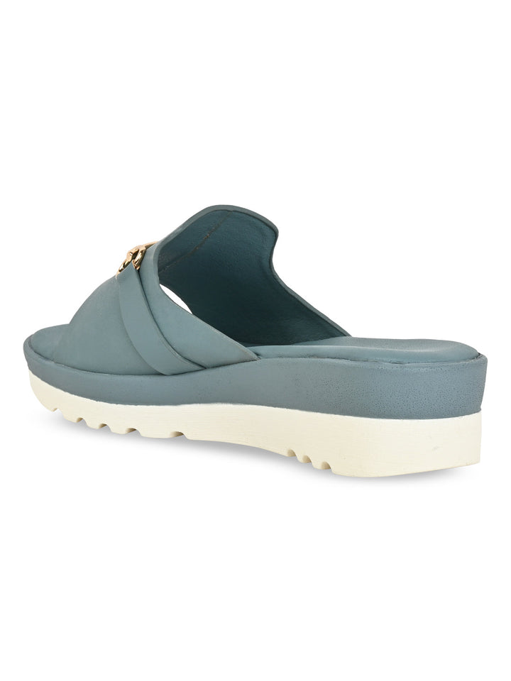 Rocia By Regal Blue Women Casual Wedges
