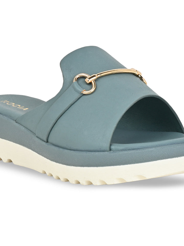 Rocia By Regal Blue Women Casual Wedges