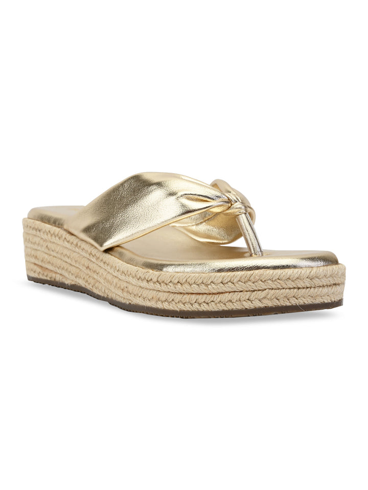 Rocia By Regal Gold Women Casual Slip On Espadrilles