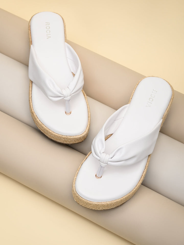 Rocia By Regal White Women Casual Slip On Espadrilles