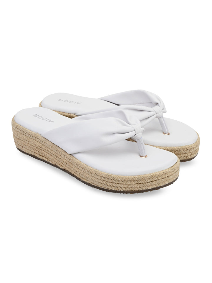 Rocia By Regal White Women Casual Slip On Espadrilles