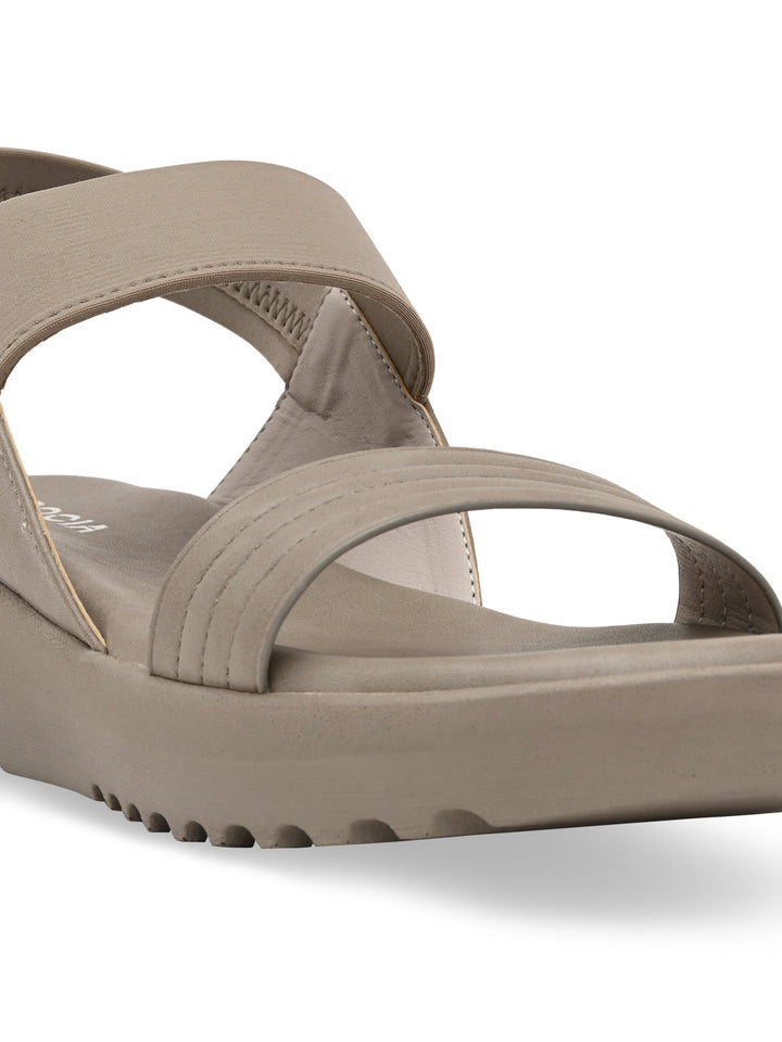 Rocia By Regal Grey Women Casual Wedge Heel Sandals