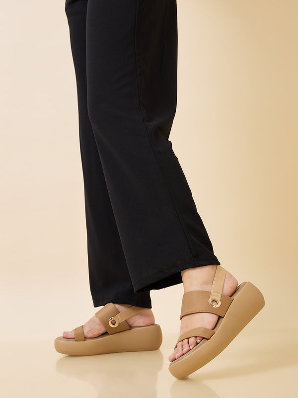 Rocia By Regal Beige Women Casual Smart Wedges