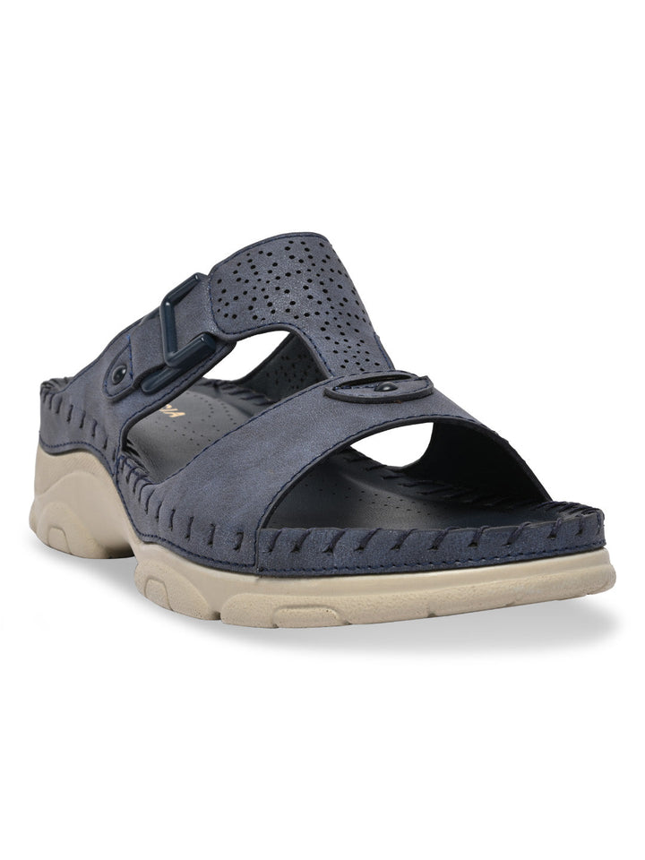 Rocia By Regal Navy Women Casual Laser Cut Wedges