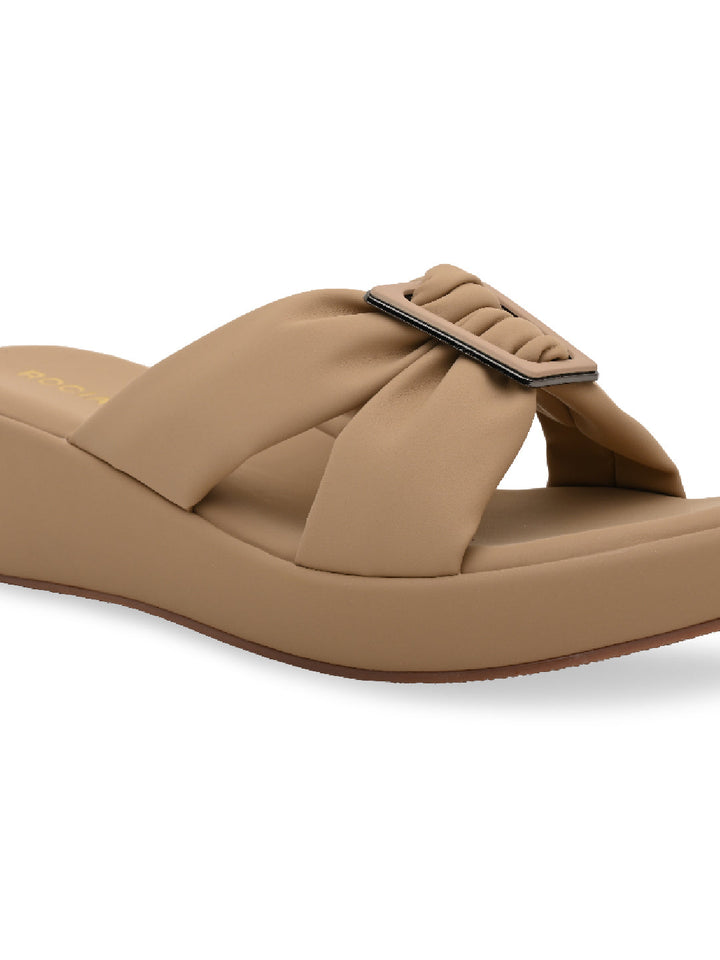 Rocia By Regal Beige Women Casual Wedges