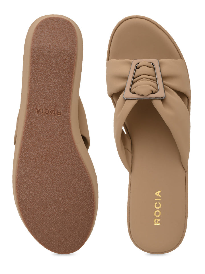 Rocia By Regal Beige Women Casual Wedges
