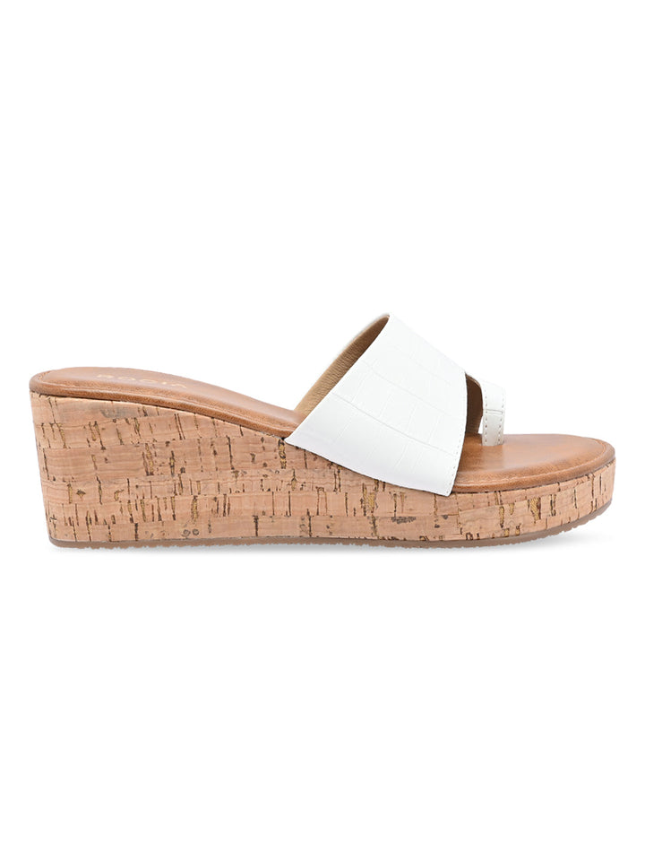 Rocia By Regal White Women Casual Wedge Sandals