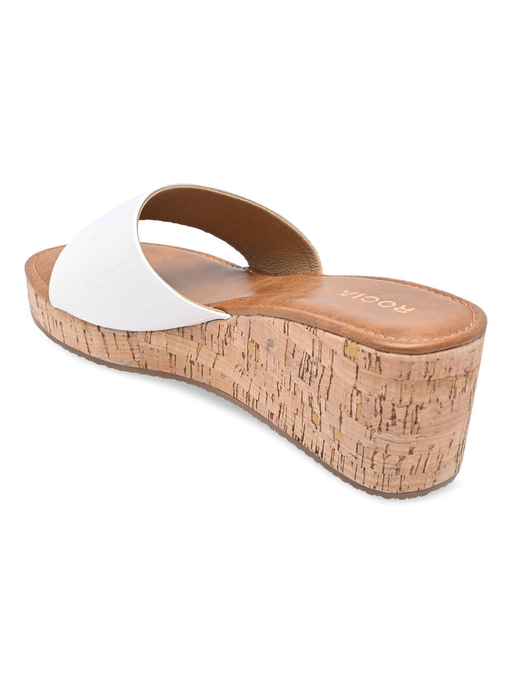 Rocia By Regal White Women Casual Wedge Sandals