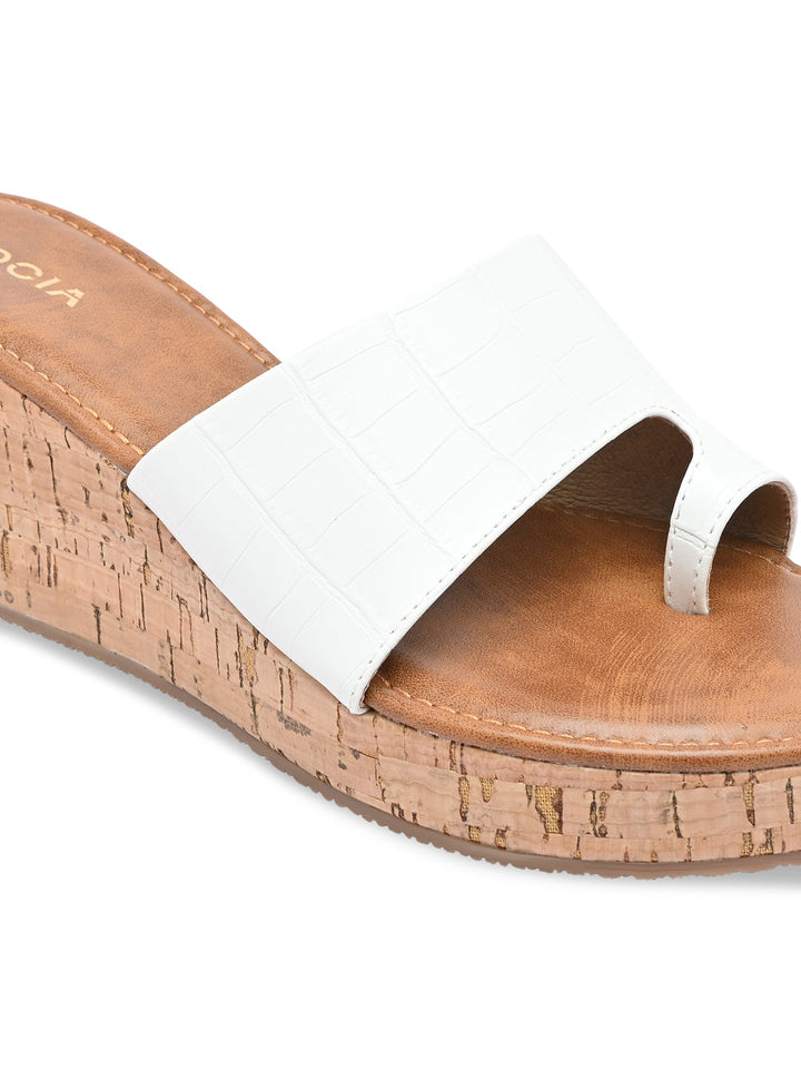 Rocia By Regal White Women Casual Wedge Sandals