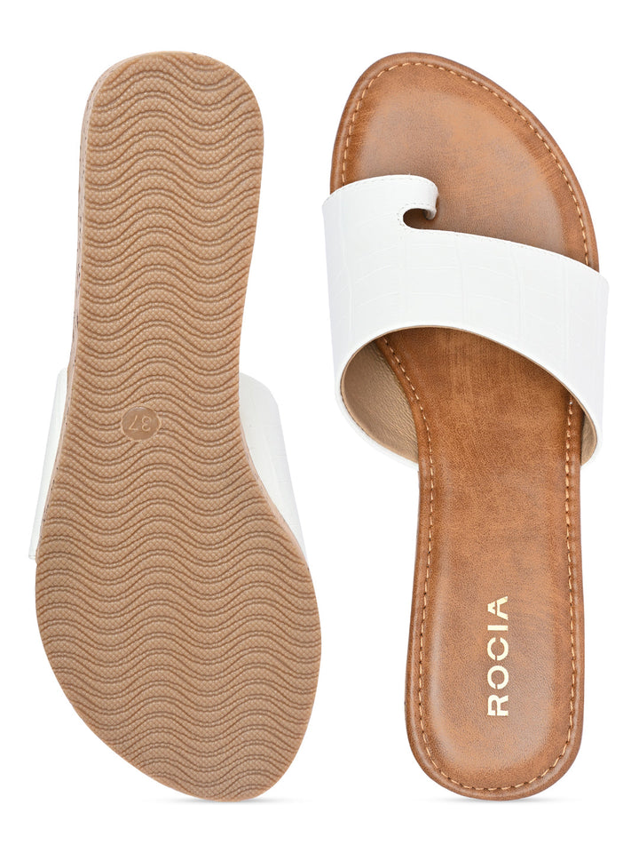 Rocia By Regal White Women Casual Wedge Sandals