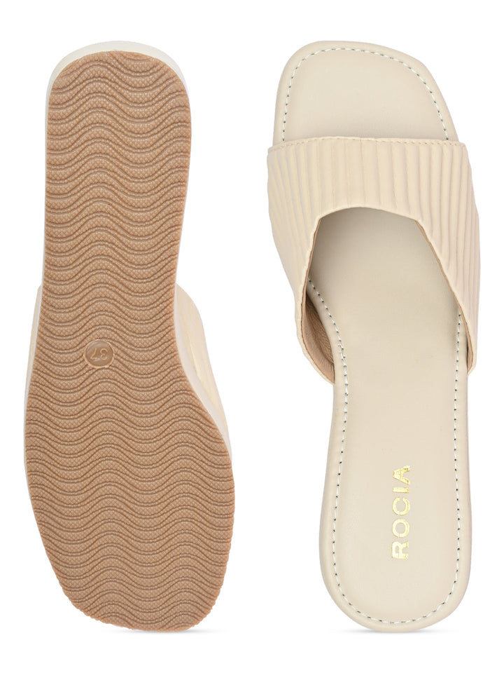 Rocia By Regal Beige Women Casual Wedge Sandals