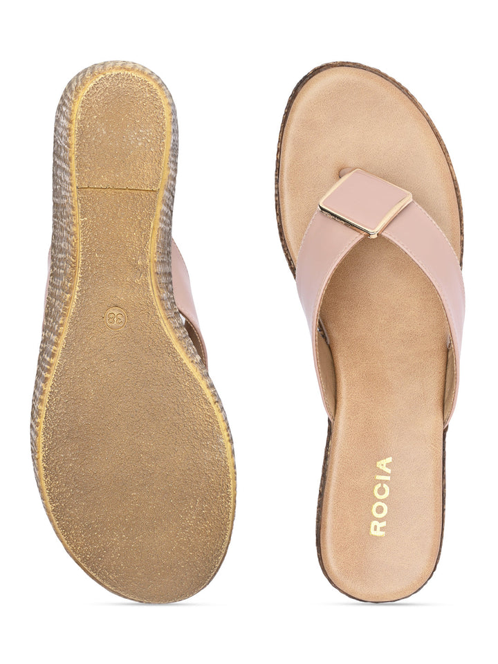 Rocia By Regal Pink Women Casual Wedge Sandals