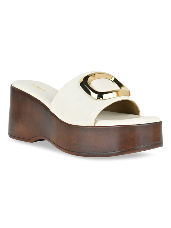 Rocia By Regal Beige Women Casual Wedges