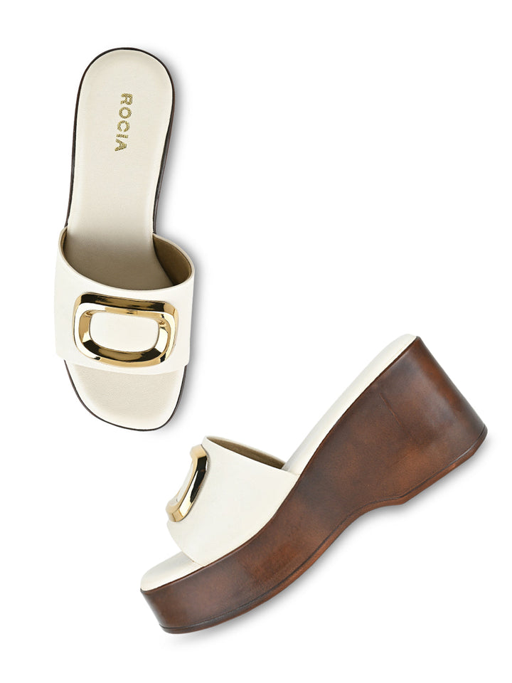 Rocia By Regal Beige Women Casual Wedges