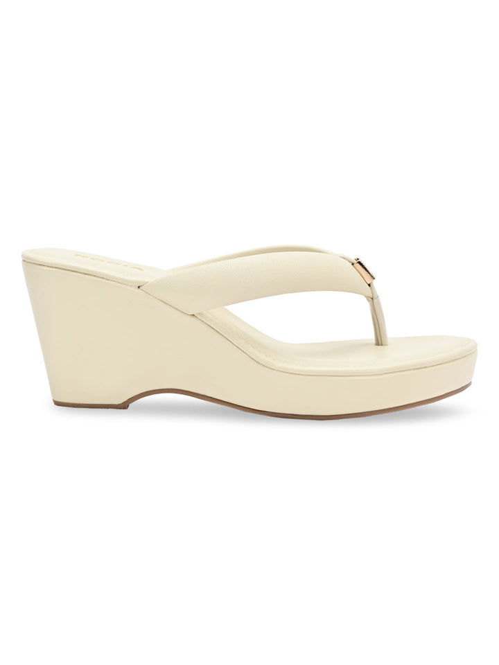 Rocia By Regal Beige Women Casual High Wedges