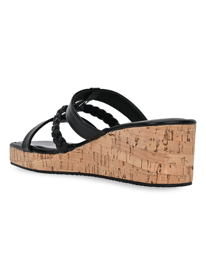Rocia By Regal Black Women Casual Wedges