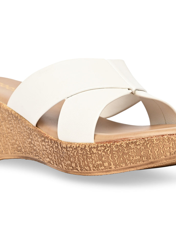 Rocia By Regal White Women Casual Platform Sandals