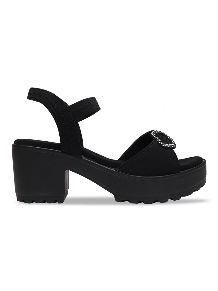 Rocia By Regal Black Women Casual Platform Sandals