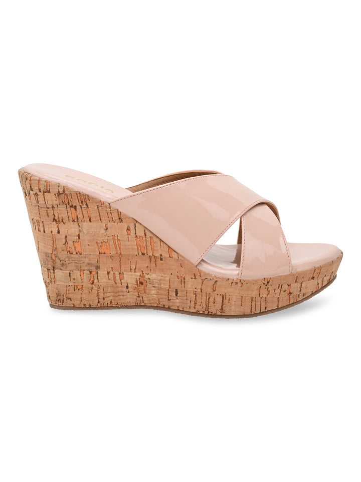 Rocia By Regal Nude Women Casual High Wedges
