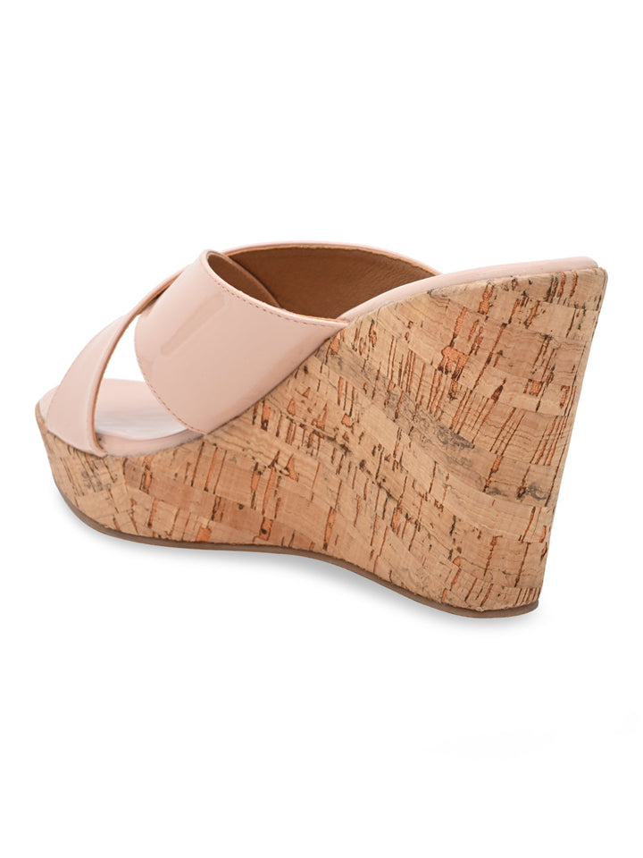 Rocia By Regal Nude Women Casual High Wedges