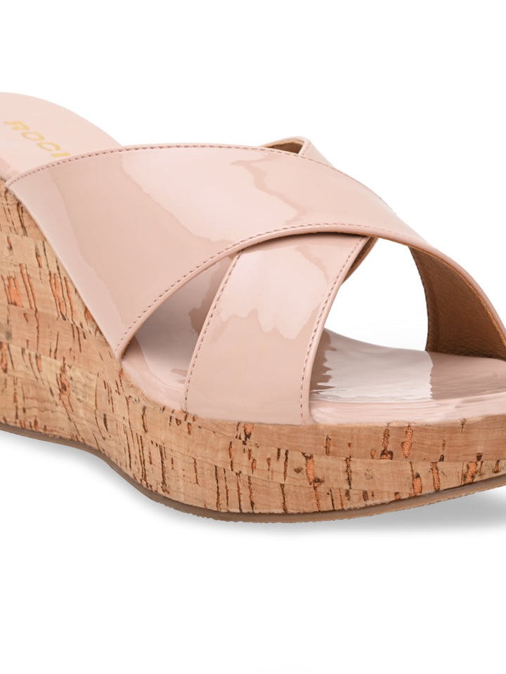 Rocia By Regal Nude Women Casual High Wedges