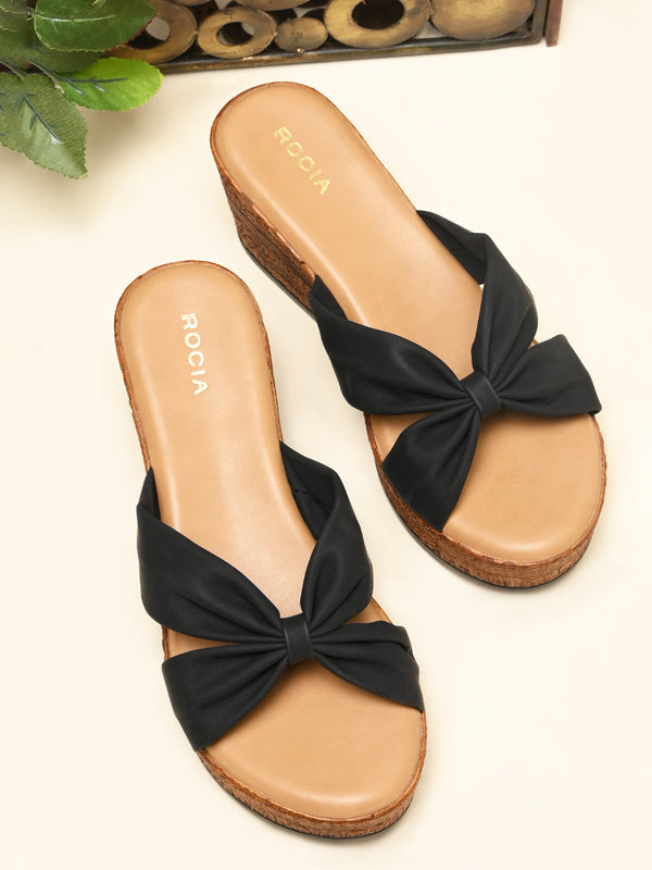 Rocia By Regal Black Women Classic Platforms