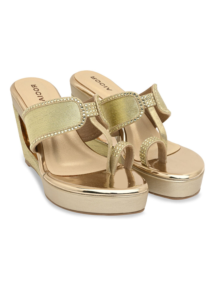 Rocia By Regal Gold Women Fancy Platforms