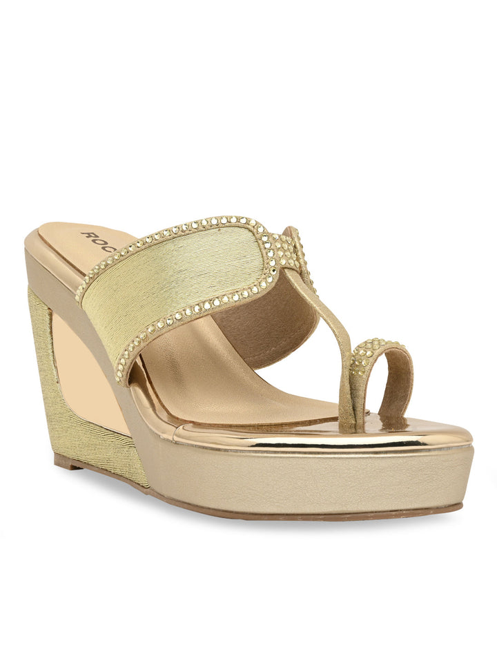 Rocia By Regal Gold Women Fancy Platforms