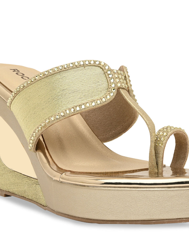 Rocia By Regal Gold Women Fancy Platforms