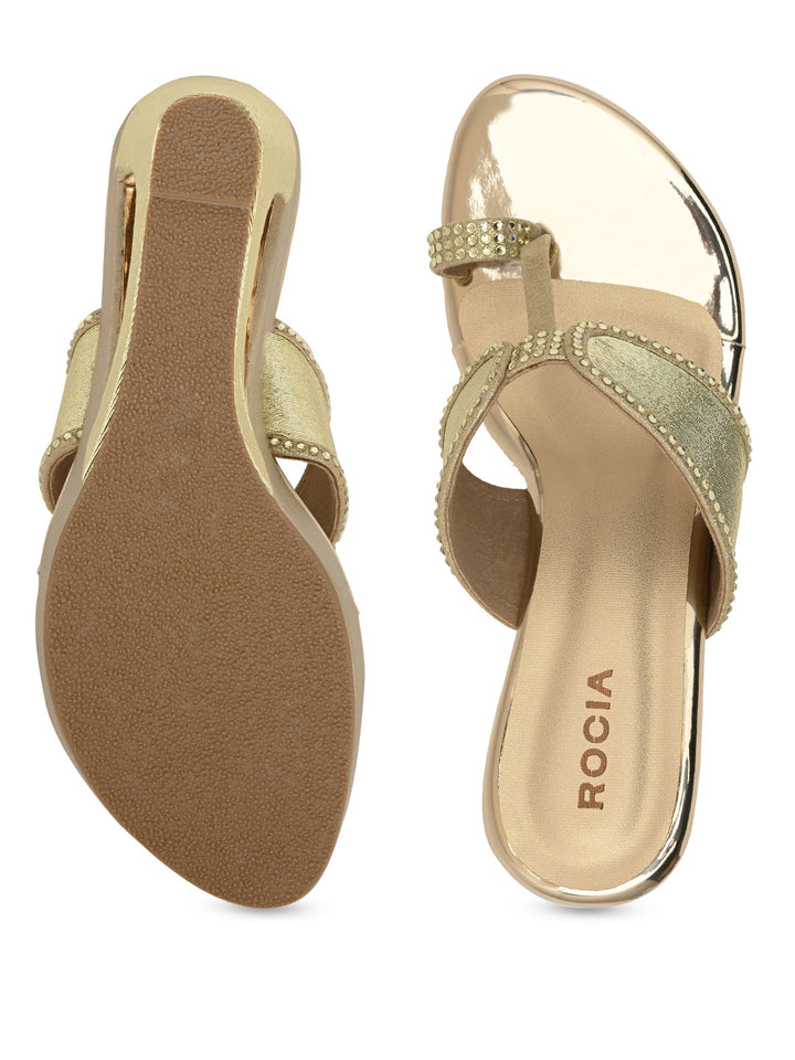 Rocia By Regal Gold Women Fancy Platforms