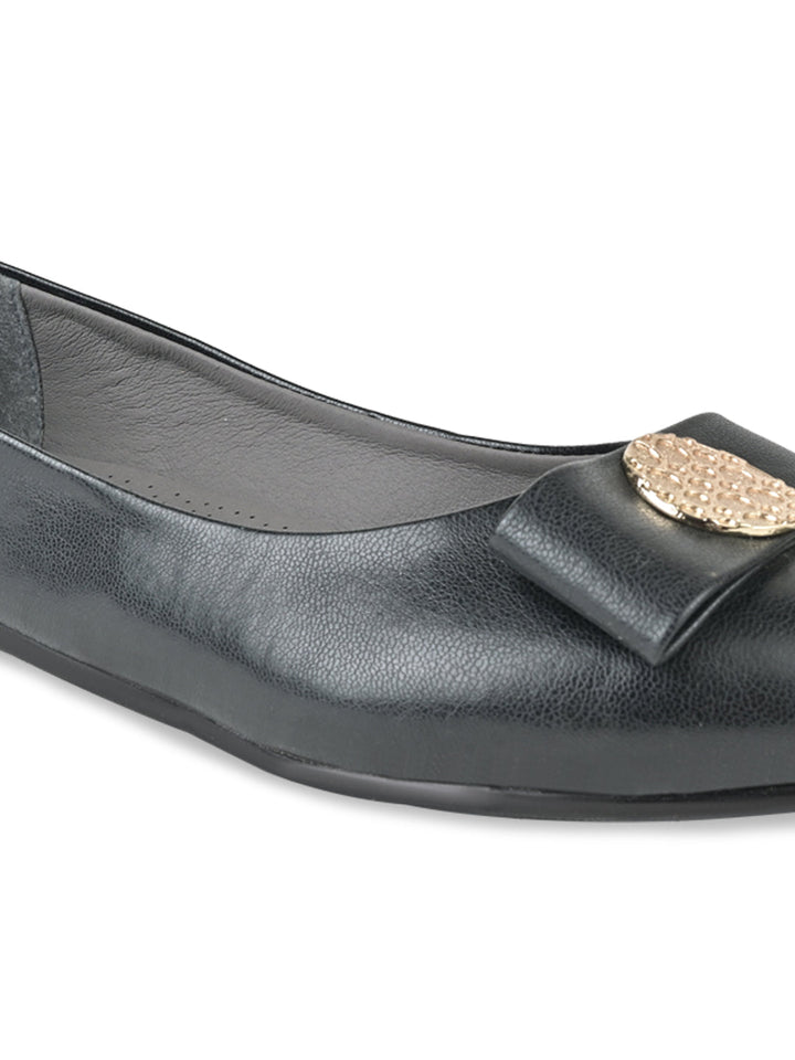Rocia By Regal Black Women Ballerinas
