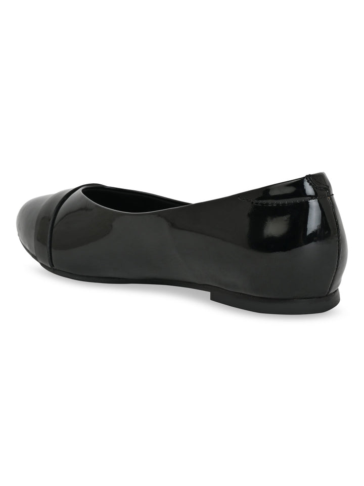 Rocia By Regal Black Women Patent Ballerinas