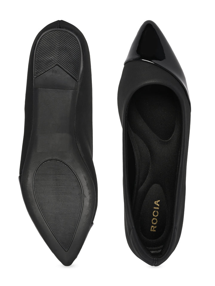 Rocia By Regal Black Women Ballerinas
