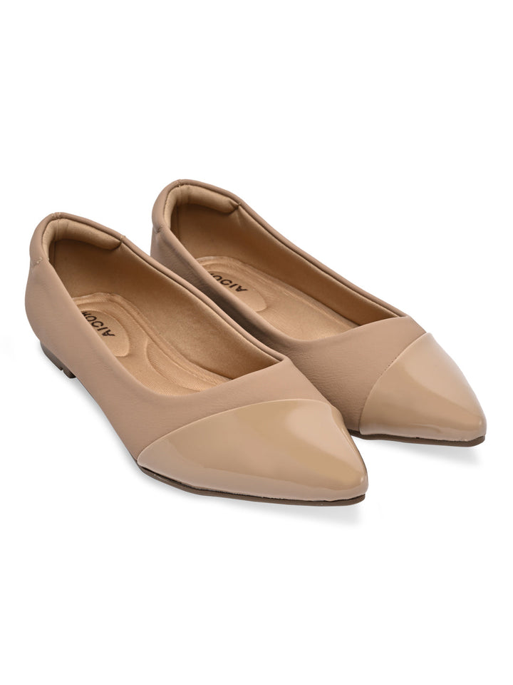 Rocia By Regal Taupe Women Ballerinas