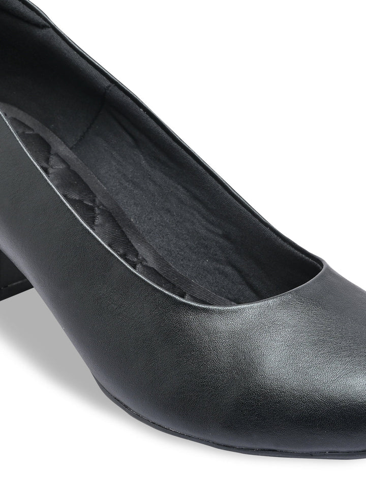 Rocia By Regal Black Women Comfort Pumps
